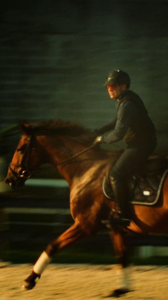 Sports: Rider in motion